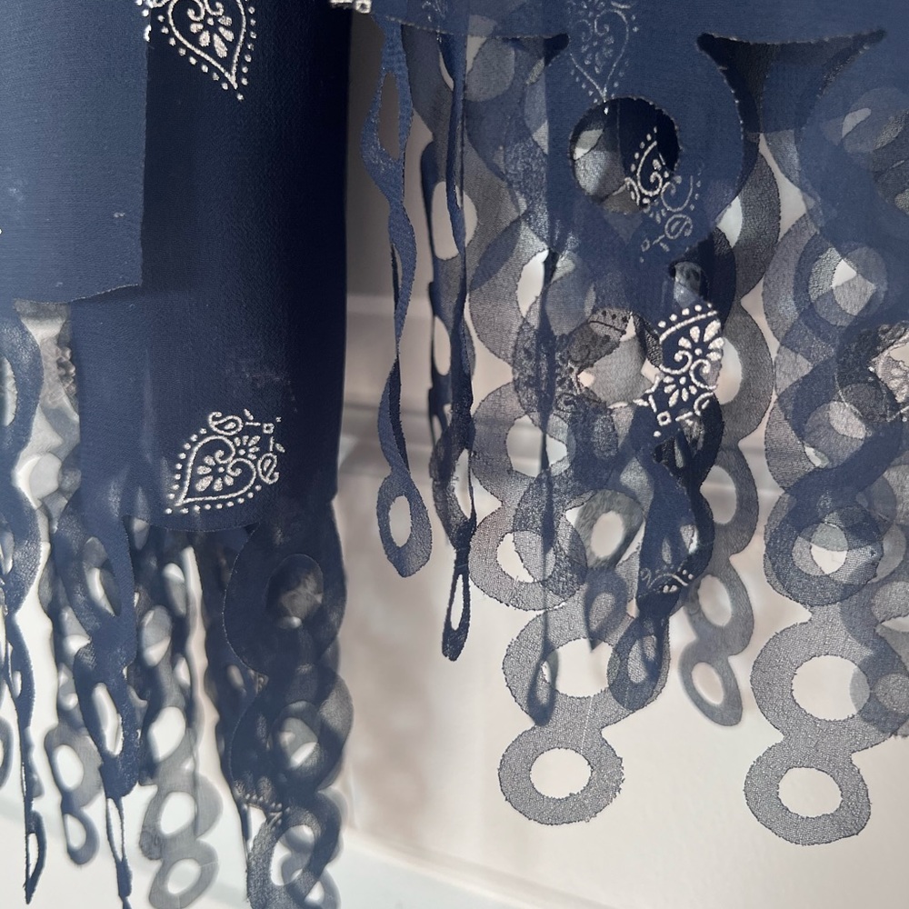 Deep Blue Scarf - Picture 3 of 5